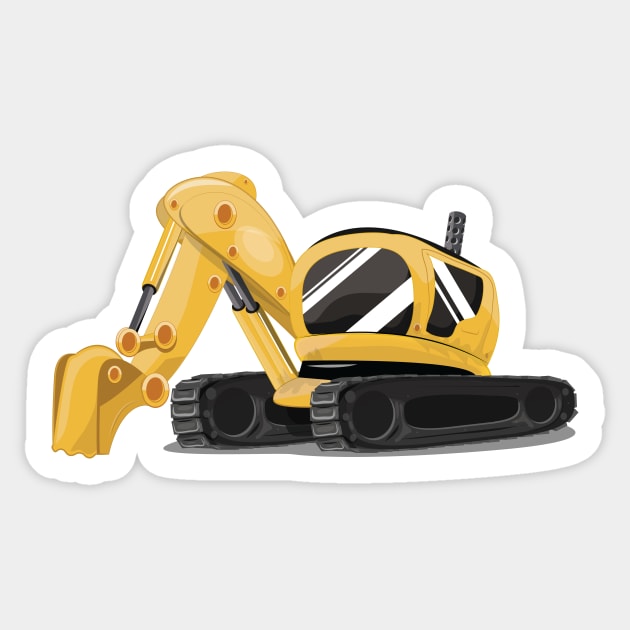 Excavator Sticker by nickemporium1